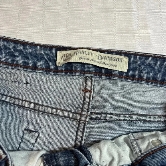 Vintage Y2K Harley Davidson Bootcut Biker Jeans Women's Size 12 - Picture 4 of 13